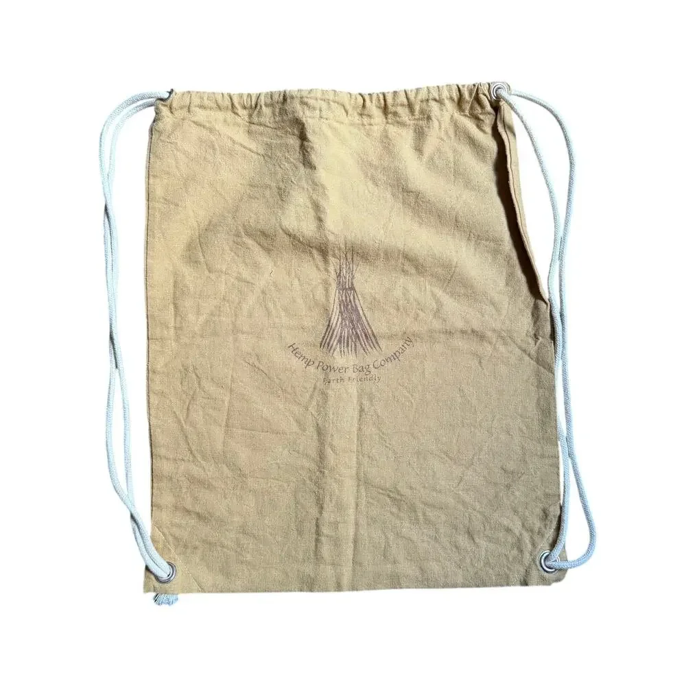 Hemp Power Bag Company earth friendly drawstring bag